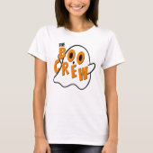 T-shirt La famille de fantômes Boo Crew Halloween Blanc (Devant)