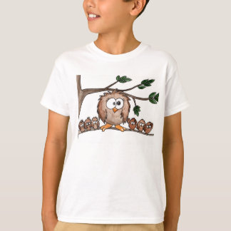T-shirt La famille de hibou