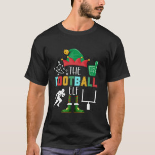 T-shirt La famille de Noël des elfes de football qui s'amu