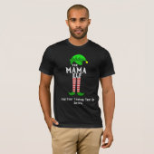 T-shirt La famille de Noël ELF Mama (Devant entier)