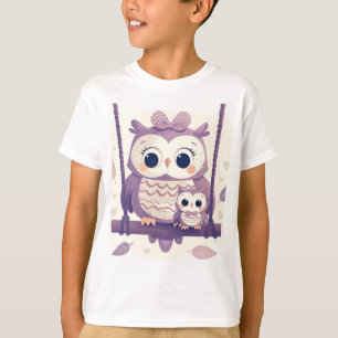 T-shirt La famille des chouettes.