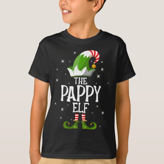 T-shirt La famille des elfes appy qui correspond à Noël (Devant)