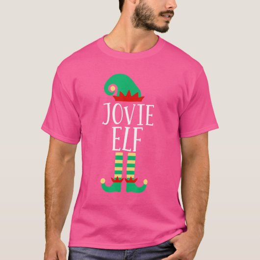 T-shirt La famille Jovie Elf Correspond au pyjama de Noël (Devant)