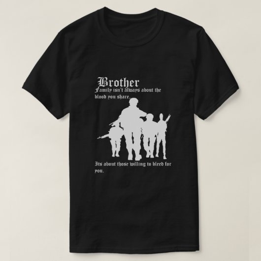 T-shirt La famille ne parle pas toujours du sang que vous  (Design devant)