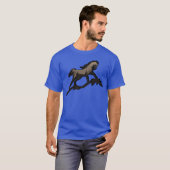 T-shirt LA famille RUNNING HORSE (Devant entier)