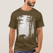 T-shirt La faune de la forêt de Silhouette (Devant)