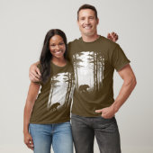 T-shirt La faune de la forêt de Silhouette (Unisexe)