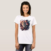 T-shirt La féline excentrique (Devant entier)