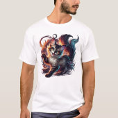 T-shirt La féline excentrique (Devant)
