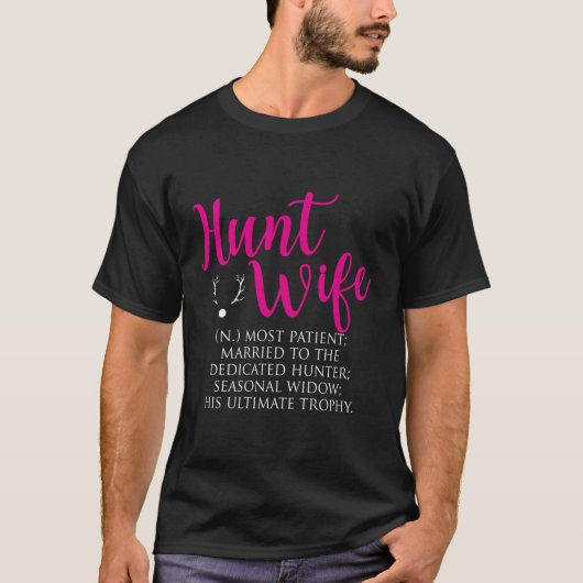 T-shirt La Femme La Plus Patiente Mariée À La Hu Dédiée (Devant)