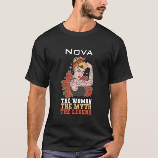 T-shirt La femme le mythe la légende Nova (Devant)