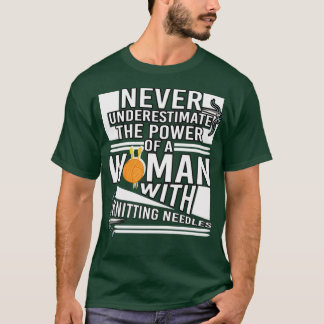 T-shirt La Femme Puissante Aux Aiguilles Tricots