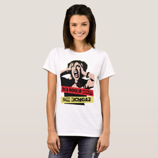 T-shirt La Femme Rogue du Michigan (Devant entier)