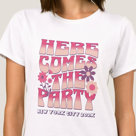 T-shirt La Fête De Bachelorette Arrive La Fête Super
