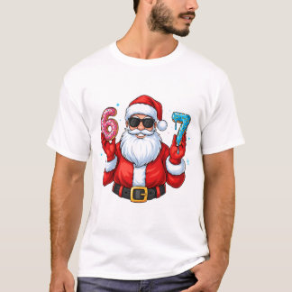 T-shirt La fête de donuts 6 et 7 de Santa