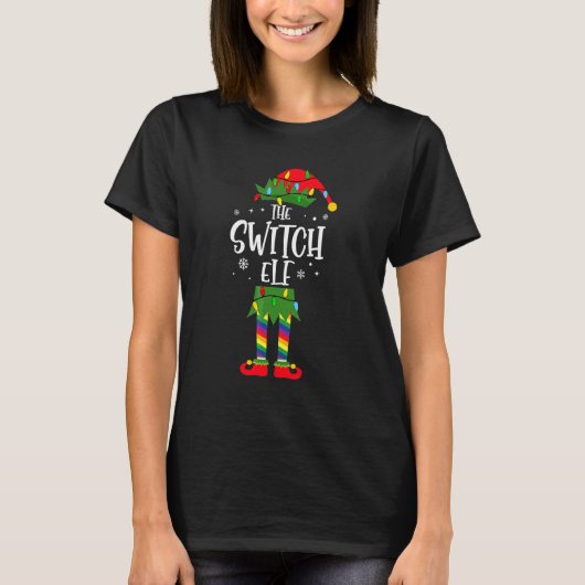 T-shirt La fête de Noël de l'elfe Switch (Devant)