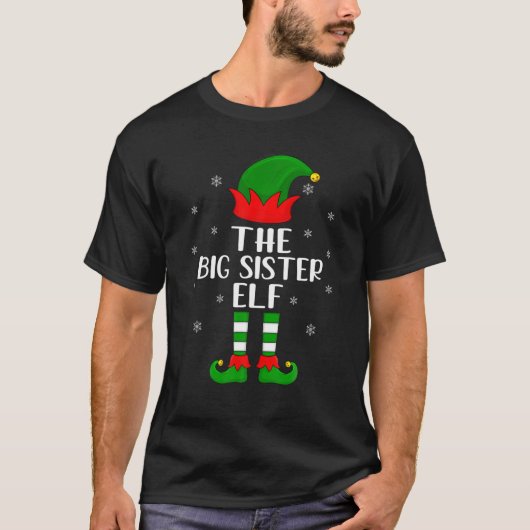 T-shirt La fête de Noël des elfes aux grandes soeurs (Devant)