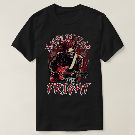T-shirt La Fête D'Halloween Amplifie Le Rocher De Fright P (Design devant)