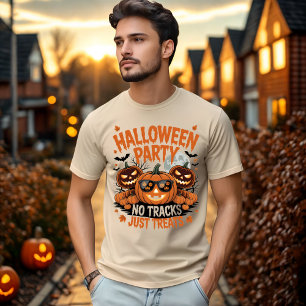 T-shirt La fête d'Halloween sans traces Traite juste le Ci