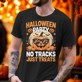 T-shirt La fête d'Halloween sans traces Traite juste le Ci