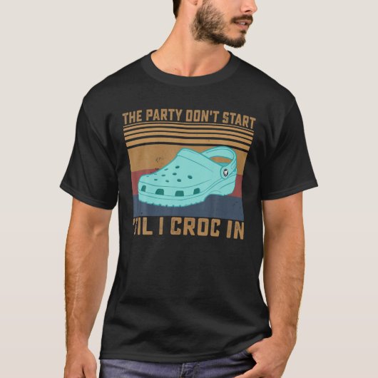 T-shirt La fête ne commence pas "jusqu'à ce que je croque (Devant)