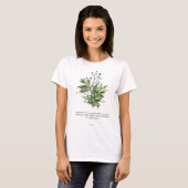T-shirt La feuille de psaume 1:3 ne s'étire pas (Devant entier)