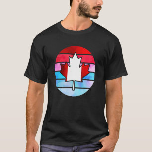 T-shirt La Feuille d'érable de Retro Canada Joyeuse fête d