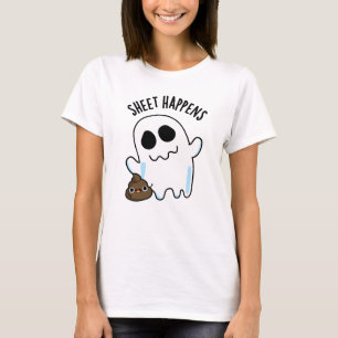 T-shirt La feuille se passe drôle jeu de fantôme