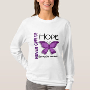 T-shirt La fibromyalgie n'abandonnent jamais le papillon