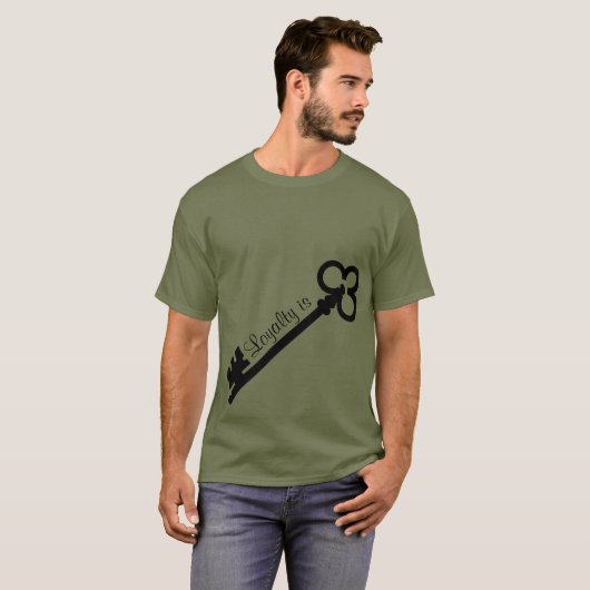 T-shirt La fidélité est clé (Devant entier)