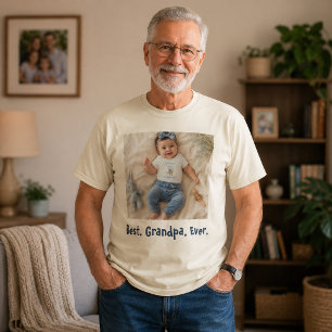 T-shirt La fierté et la joie de grand-père sur mesure phot