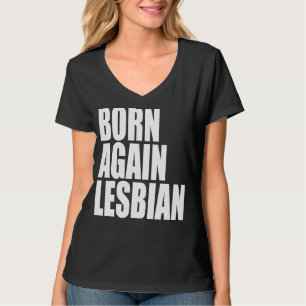 T-shirt La fierté LGBT est née à nouveau Lesbian Rainbow S