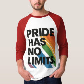 T-shirt La fierté n'a pas de limites | Mois de la fierté d (Devant)