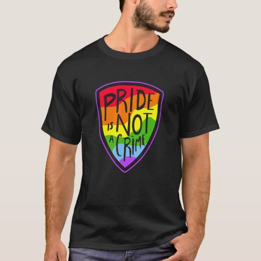 T-shirt La Fierté N'Est Pas Un Crime LGBTQ+ LGBT LGBTQIA+ (Devant)