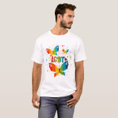 T-shirt La fierté papillon L'amour est l'amour Sensibilisa (Devant entier)
