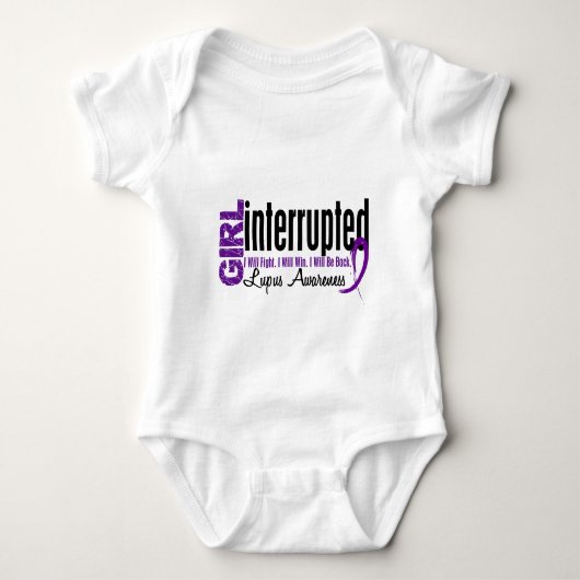 T-shirt La fille a interrompu 1 lupus (Devant)