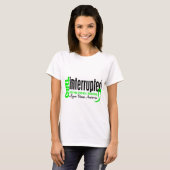 T-shirt La fille a interrompu la 1 maladie de Lyme (Devant entier)