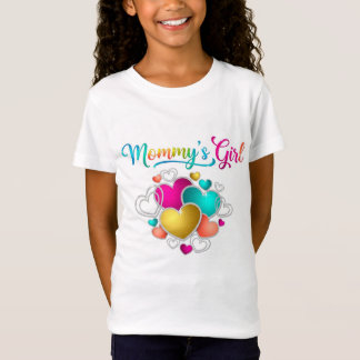 T-Shirt La fille de maman aux coeurs vibrants