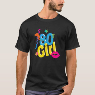 T-shirt La fille des années 80, style de l'âge 80 par