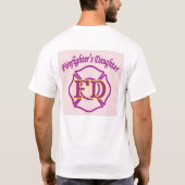 T-shirt la fille des fierfighter (Dos)