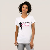 T-shirt La fille du héros de salutation (Devant entier)