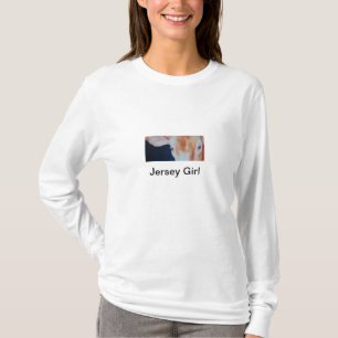 T-shirt La fille du Jersey par Janet veut dire Belich,