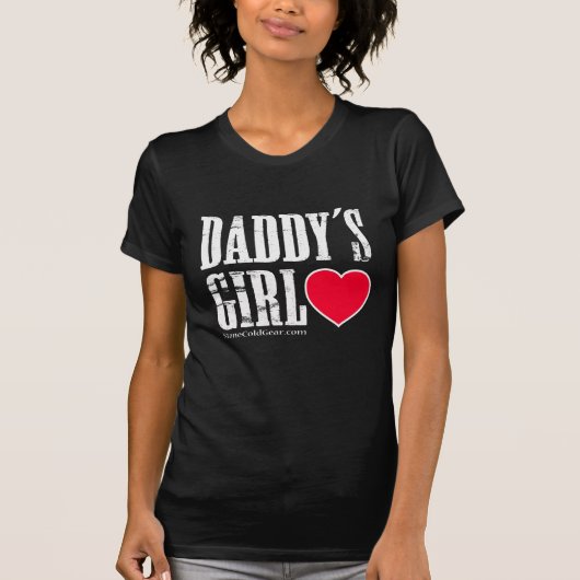T-shirt La fille du papa (Devant)
