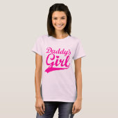 T-shirt La fille du papa (Devant entier)