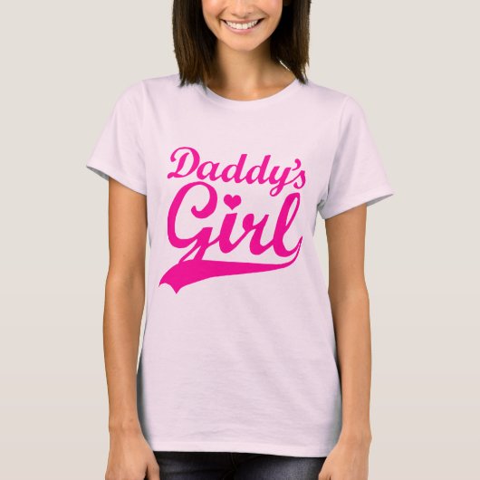 T-shirt La fille du papa (Devant)
