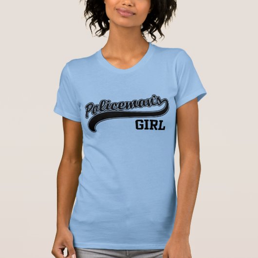 T-shirt La fille du policier (Devant)