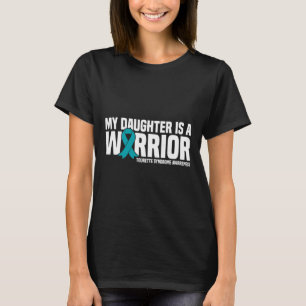T-shirt La Fille Est Un Guerrier Tourette Sensibilisation