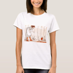 T-shirt La fille rencontre des pattes de paddy le chien de
