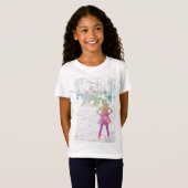 T-Shirt La fille sans peur (aquarelle) (Devant entier)