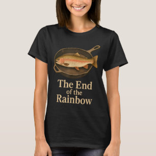 T-shirt La fin de l'arc-en-ciel graphique drôle de pêche à